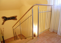Banister made from non-corrosive material